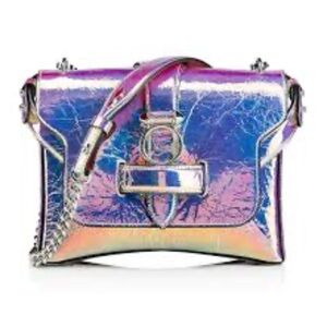 CHRISTIAN LOUBOUTIN
Rubylou Metallic Iridescent Leather Shoulder Dust Bag COA